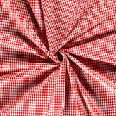 Baumwoll Cretonne Vichy Karo 5mm - 5019 rot